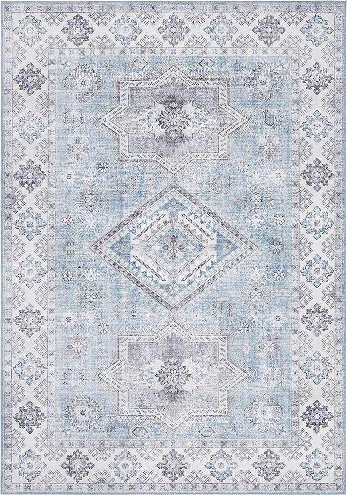 Vintage Teppich Gratia Briliantblau 120x160 cm Bild 1