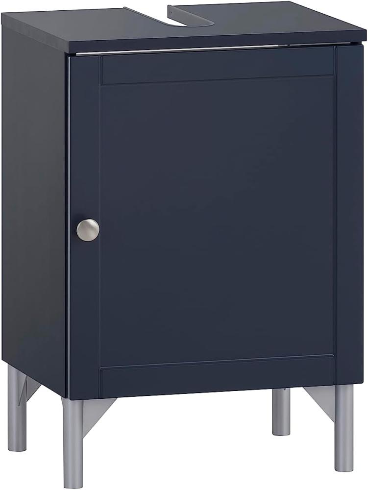Schildmeyer Waschbeckenunterschrank Jesper, Holzwerkstoff, Nachtblau, 40,3 x 32 x 58,5 cm Bild 1