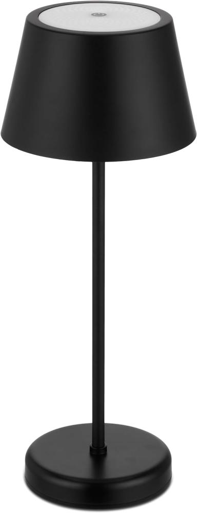 REV – LED Tischleuchte kabellos 38cm 2W mit Touch-Dimmfunktion & 4000mAh Li-Ion Akku (ca. 7h Laufzeit) - Tischlampe anthrazit aus Kunststoff IP44 für indoor & outdoor - Tischleuchte mit USB-C Kabel Bild 1