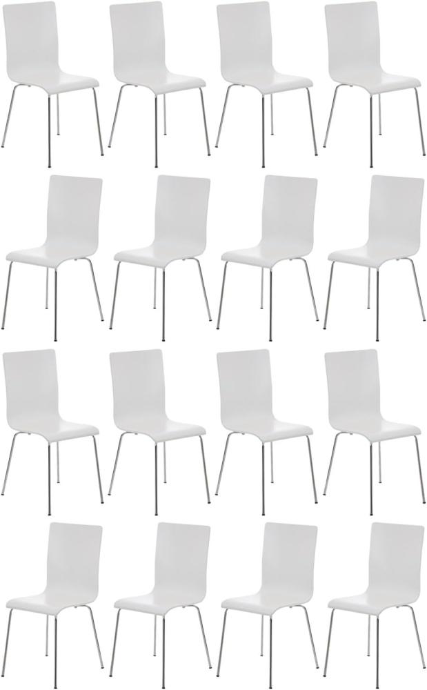 Besucherstuhl Pepe 16 Stühle Weiß Bild 1