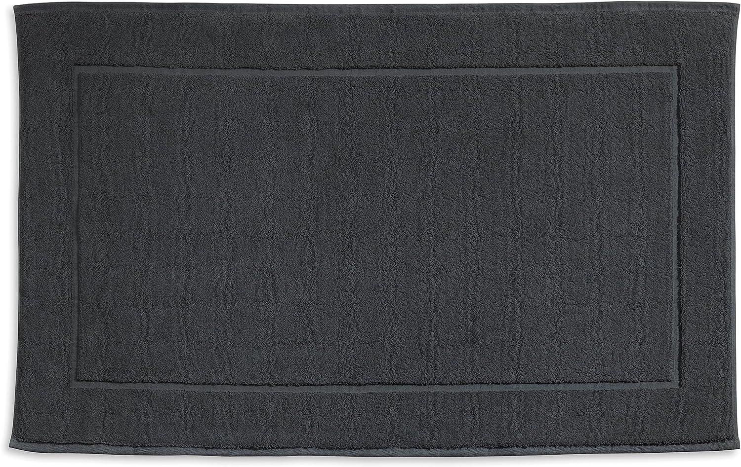 Kela Badvorleger Ladessa, 60 cm x 100 cm, 100% Baumwolle, Granitgrau, waschbar bei 60° C, für Fußbodenheizung geeignet, 23484 Bild 1