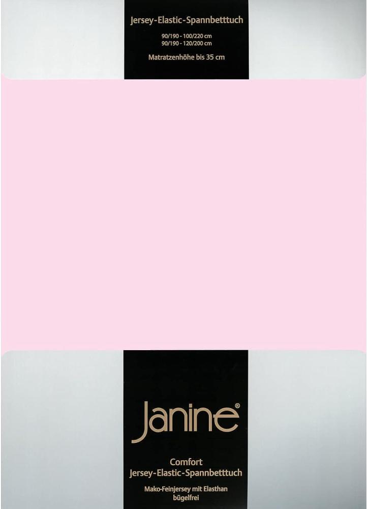 Janine Spannbetttuch ELASTIC-JERSEY Elastic-Jersey zartrosa 5002-11 150x200 Bild 1