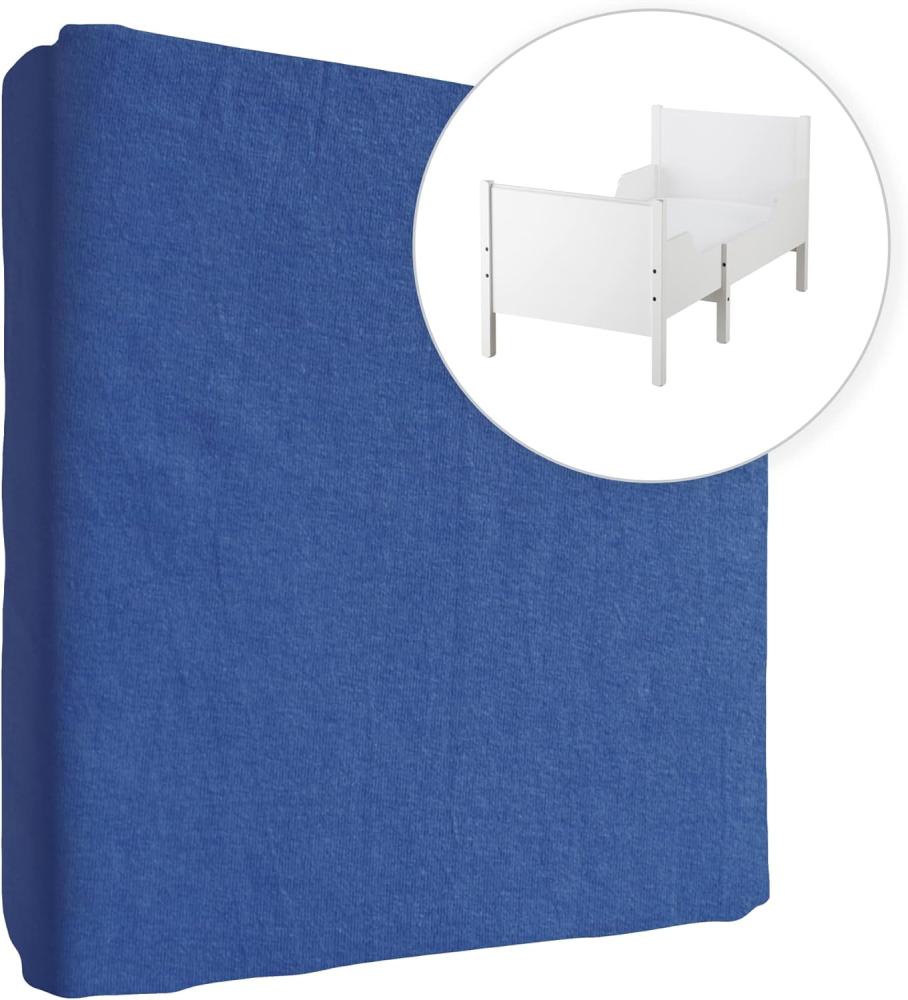 Baby Comfort Jersey 100% Baumwolle Spannbettlaken für 160x80 cm Kleinkind Junior Bett Matratze (Königsblau) Bild 1