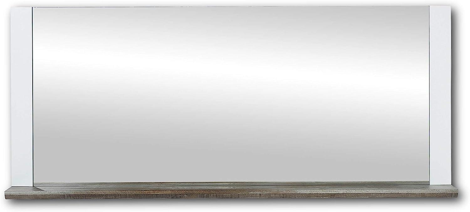 Spiegel MATEO Wandspiegel weiß und Driftwood 163x70 cm Bild 1