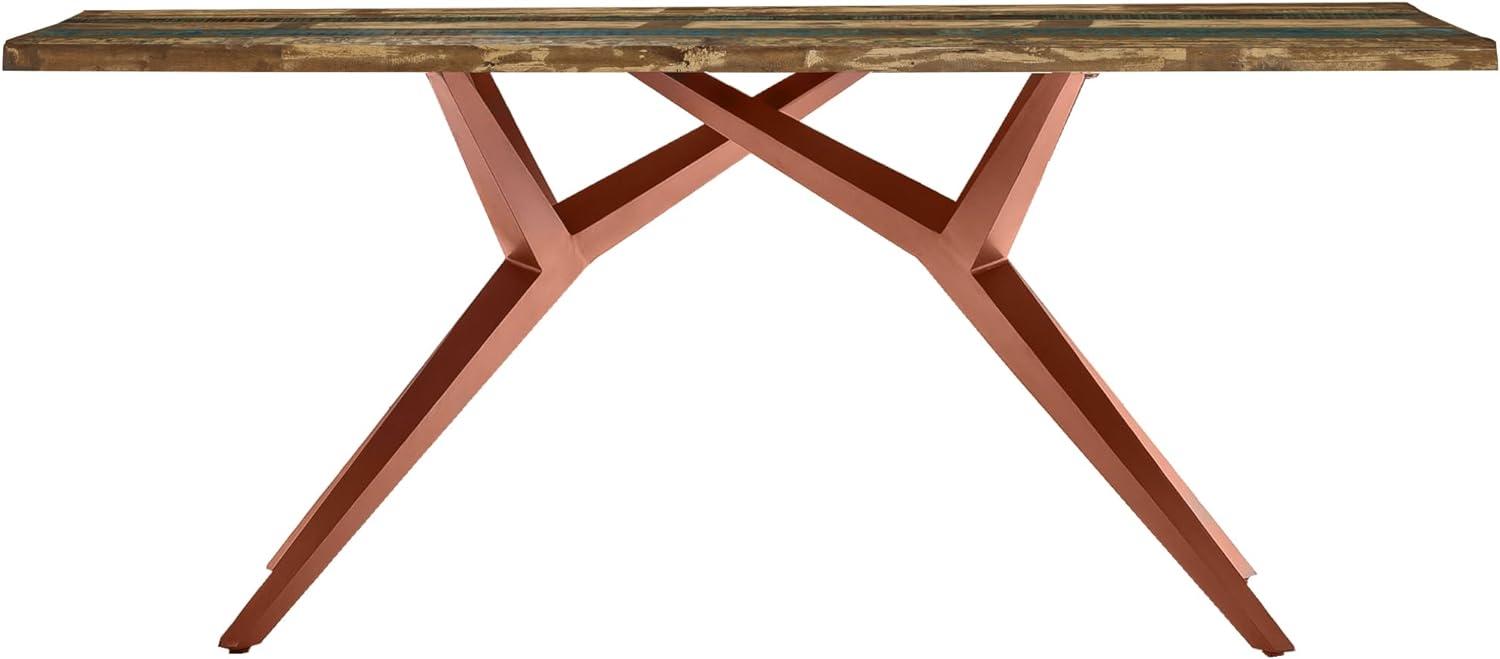 Esstisch 240x100 Altholz bunt Metall Holztisch Speisetisch Küchentisch Tisch Bild 1
