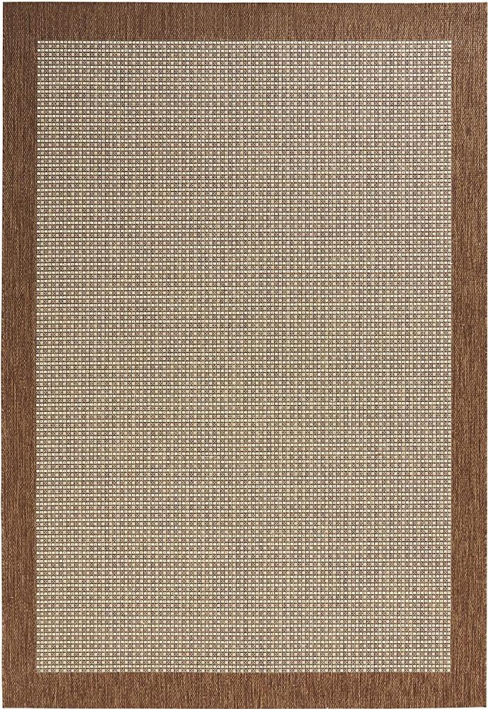 Flachgewebe Teppich Simple Braun - 120x170x0,8cm Bild 1