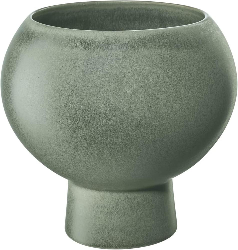 ASA Selection Vase / Übertopf moss, Blumenvase, Dekovase, Steingut, Grün, H 25 cm, 81055172 Bild 1