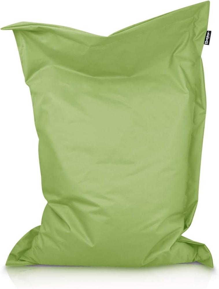 BuBiBag XXL Sitzsack, Outdoor Sitzsäcke für Kinder und Erwachsene, Bodenkissen Beanbag Fatboy wetterfest (Lime 220x120cm) Bild 1