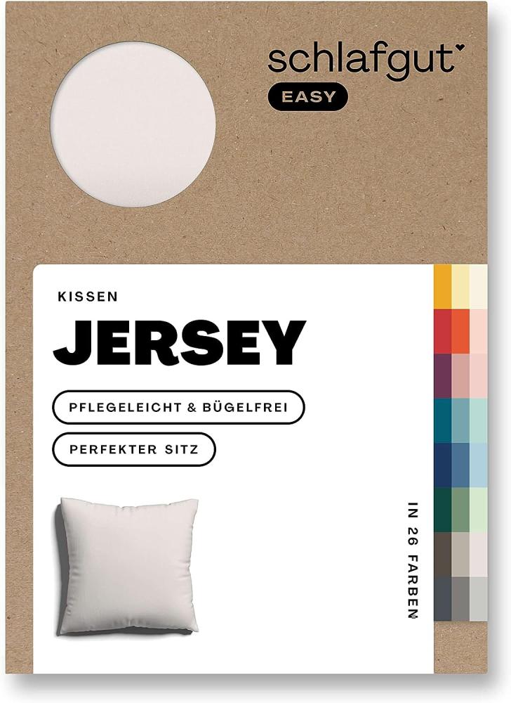 Schlafgut Kissenbezug EASY Jersey | Kissenbezug einzeln 40x40 cm | sand-light Bild 1