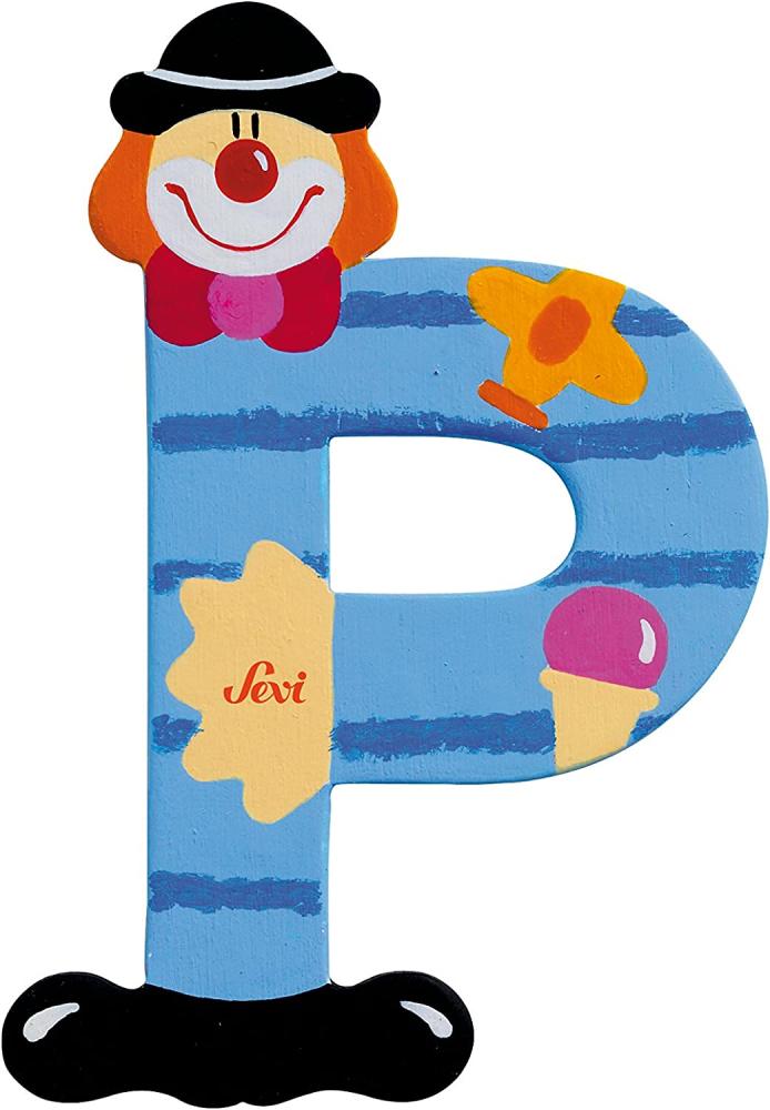 Sevi Wooden letter P Clown (81752) Bild 1
