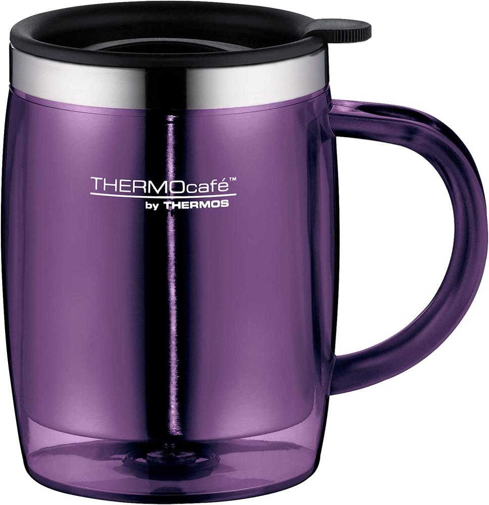 THERMOS 'Desktop Mug' Thermobecher, Edelstahl/PP, purple, 350 ml Bild 1