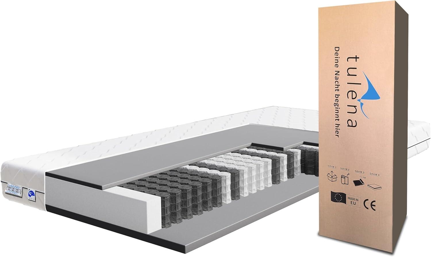 NOX Taschenfederkern Matratze 160x200 Ferderkernmatratze H2 + H3 Basic 17cm hoch| Probeschlafen | Rollmatratze Wendematratze Bild 1