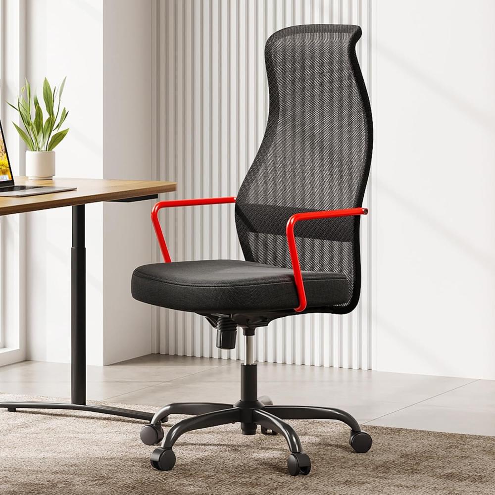 SIHOO M101C Ergonomischer Bürostuhl - Bürostuhl mit zweifachem S-förmigem Rückenlehnen-Design, großer und hoher Bürostuhl, Sitzkissen mit hoher Widerstandsfähigkeit, Computertischstuhl (Rot) Bild 1