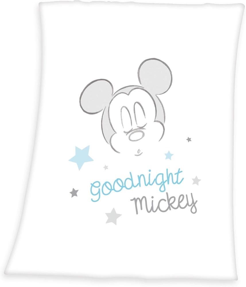 Disney Babydecke Mickey Mouse Flauschdecke Kuscheldecke Krabbel Decke Tagesdecke Bild 1