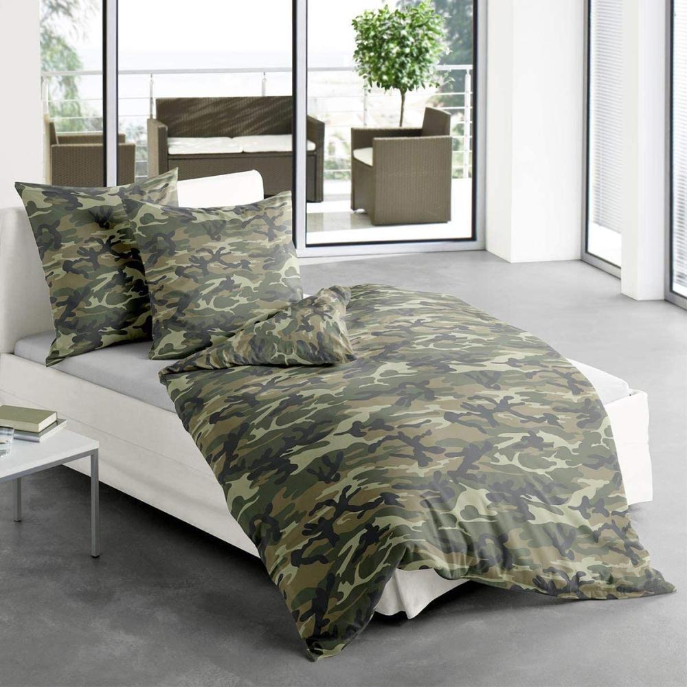 Traumschlaf Bettwäsche Camouflage | 155x220 cm + 80x80 cm Bild 1