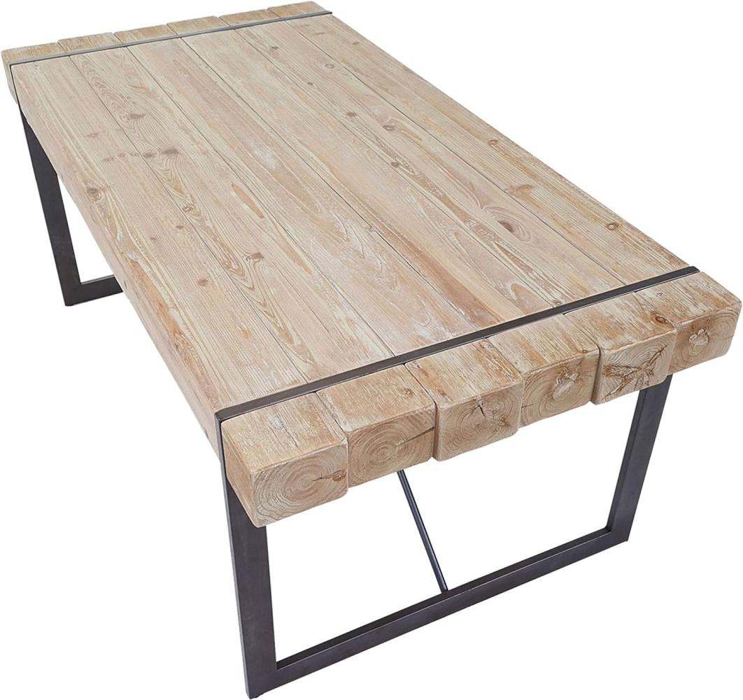 Esszimmertisch HWC-A15, Esstisch Tisch, Tanne Holz rustikal massiv MVG-zertifiziert ~ naturfarben 80x160x90cm Bild 1