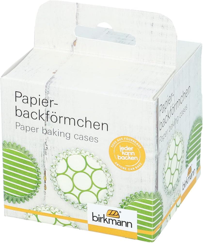 Birkmann Papierbackförmchen, 100 Stück, Backförmchen, Muffinbackform, Muffinform, Grün, Ø 7 cm, 444713 Bild 1