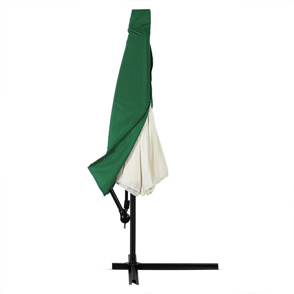 Deuba Schutzhülle Sonnenschirm für 3m Schirme Schirm Abdeckhaube Abdeckung Hülle Plane Ampelschirm grün, für 3 5m Schirm Bild 1