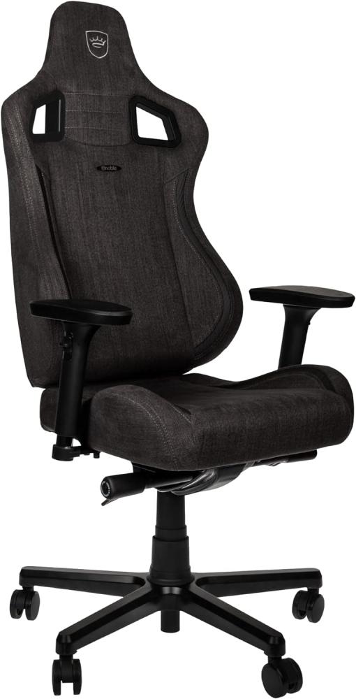 Noblechairs Epic TX Gaming Stuhl, Bürostuhl, Schreibtischstuhl, Atmungsaktives Textilgewebe, Kopf- und Lendenstütze, Entwickelt für Nutzer bis 120 kg, (Anthrazit, Textilgewebe) Bild 1