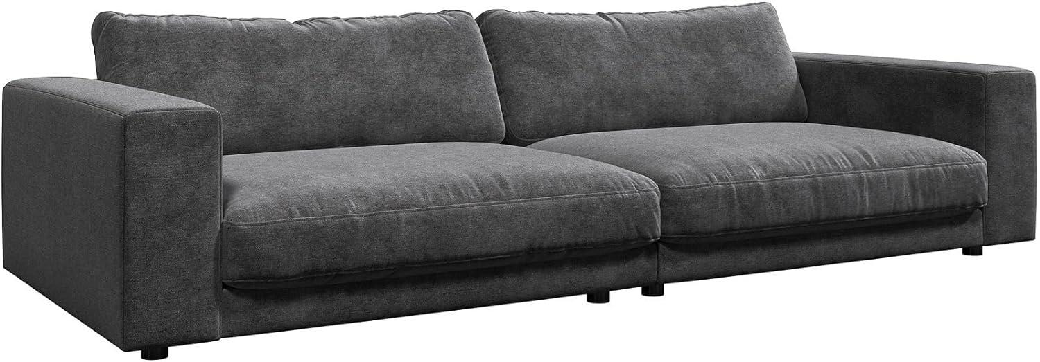 Big-Sofa Cubico 290x120 cm Strukturstoff Grau Bild 1