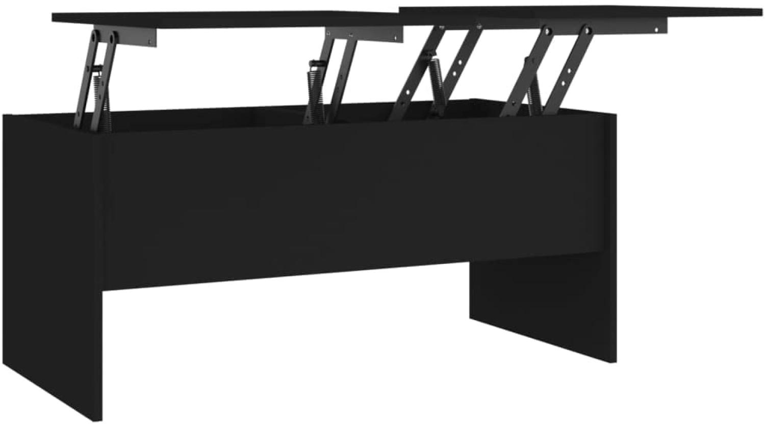 Couchtisch Schwarz 102x50,5x46,5 cm Holzwerkstoff Bild 1