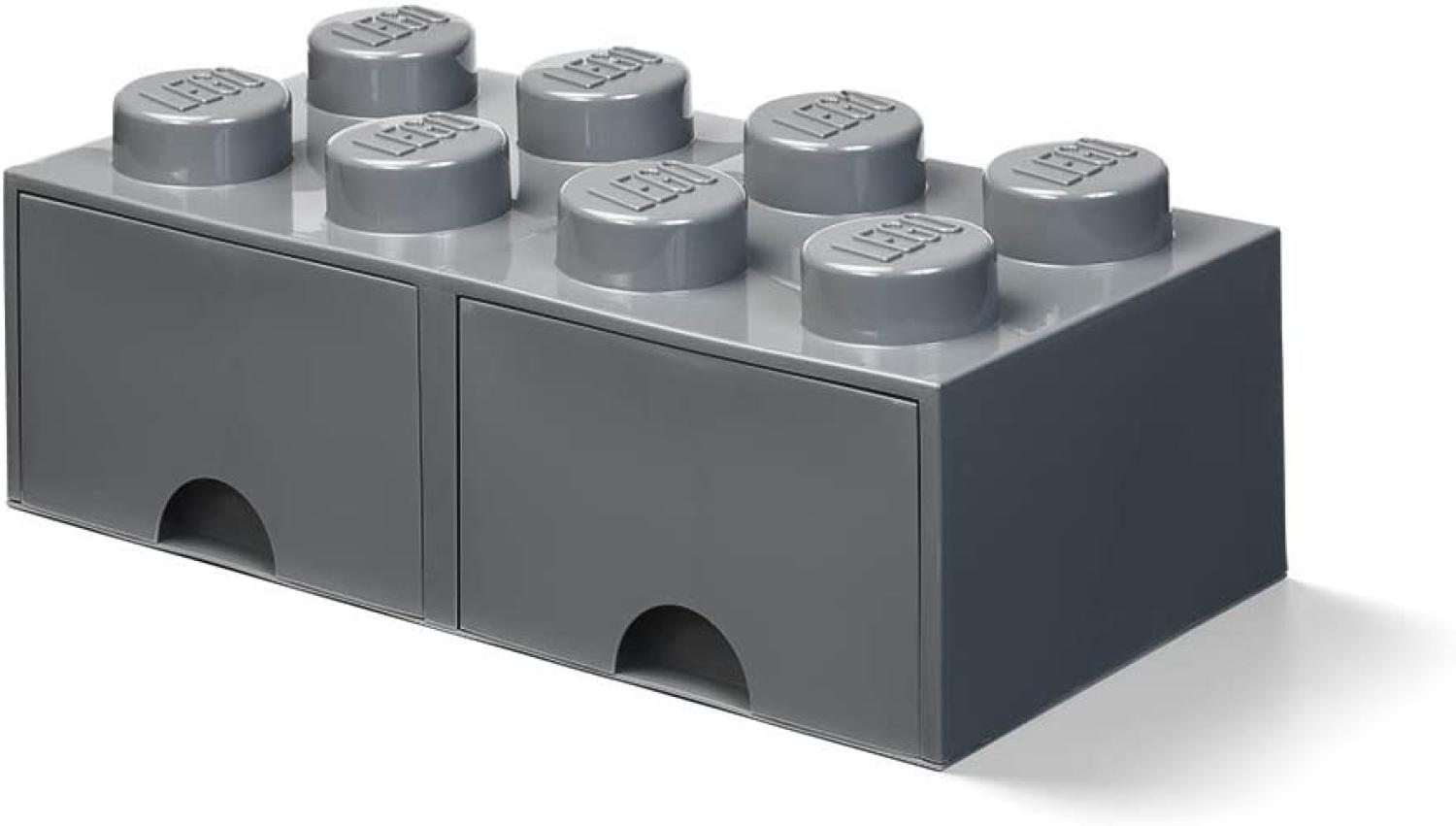 Room Copenhagen 'LEGO Storage Brick Drawer 8' Aufbewahrungsbox dunkelgrau Bild 1
