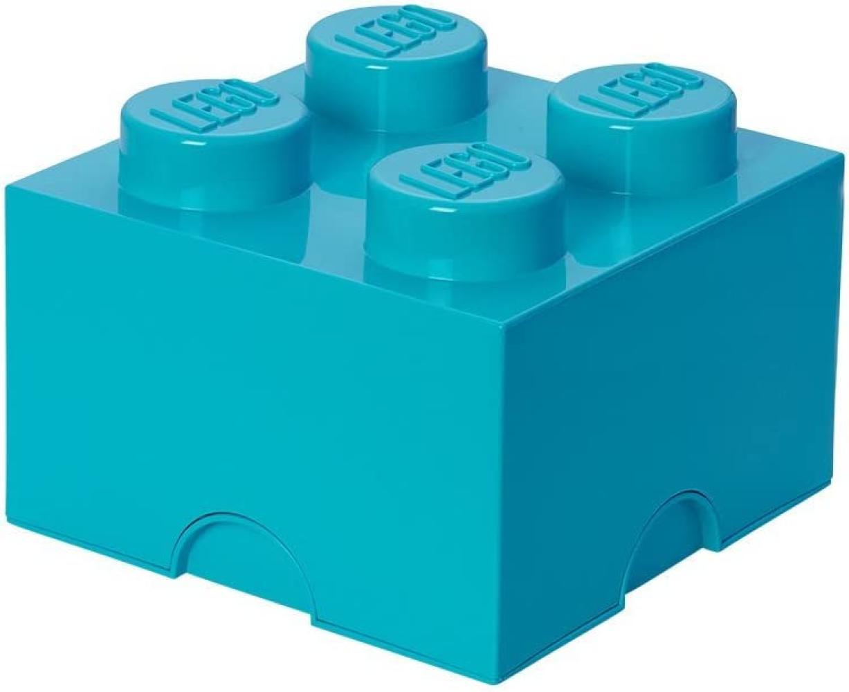 Lego 'Storage Brick 4' Aufbewahrungsbox türkis Bild 1