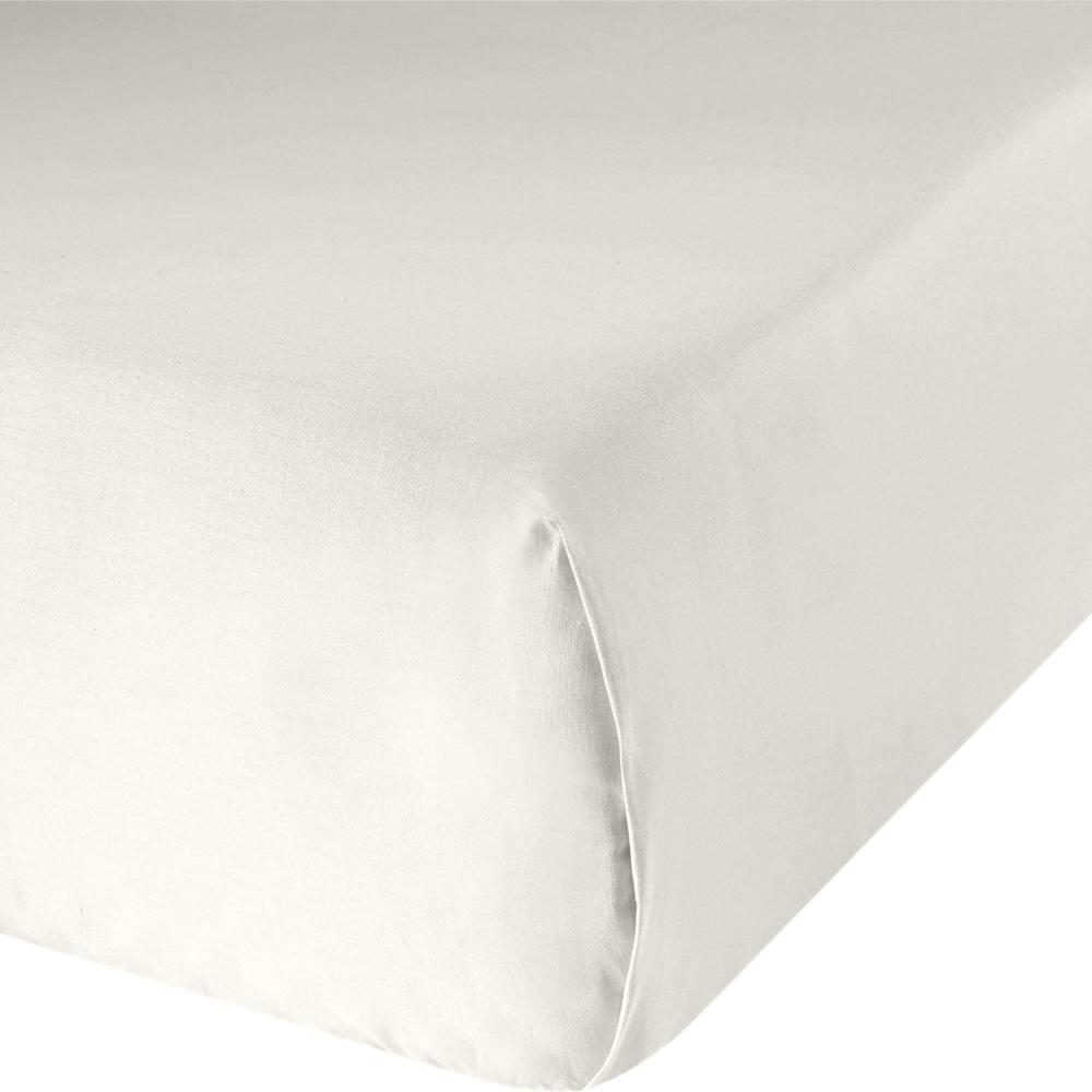 Schlafgut Betttuch in bewährter Haustuch Baumwolle Qualität | 150x250 cm | weiss Bild 1