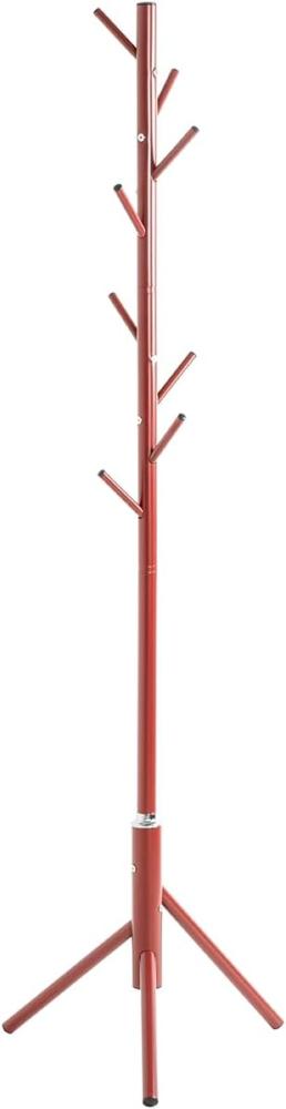 HAKU Möbel Garderobenständer, Metall, rot, T 48 x B 48 x H 173 cm Bild 1