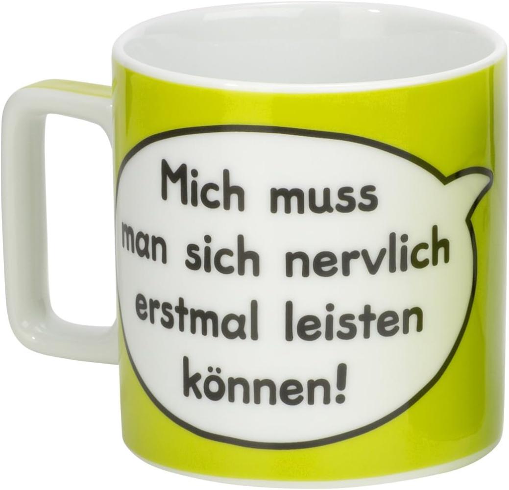 Sheepworld Tasse mit Spruch Nervlich Wortheld-Tasse, Porzellan, 45 cl, Grün | Tasse lustig, Sprüche-Tasse | 42475 Bild 1