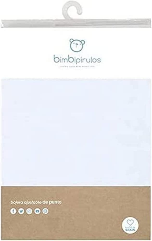 pirulos 40900003 – Spannbetttuch, baumwolle, 80 x 140 cm, blau Bild 1