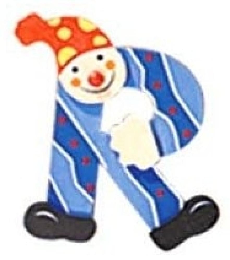 Bartl 105148 - Buchstabe Clown R Bild 1