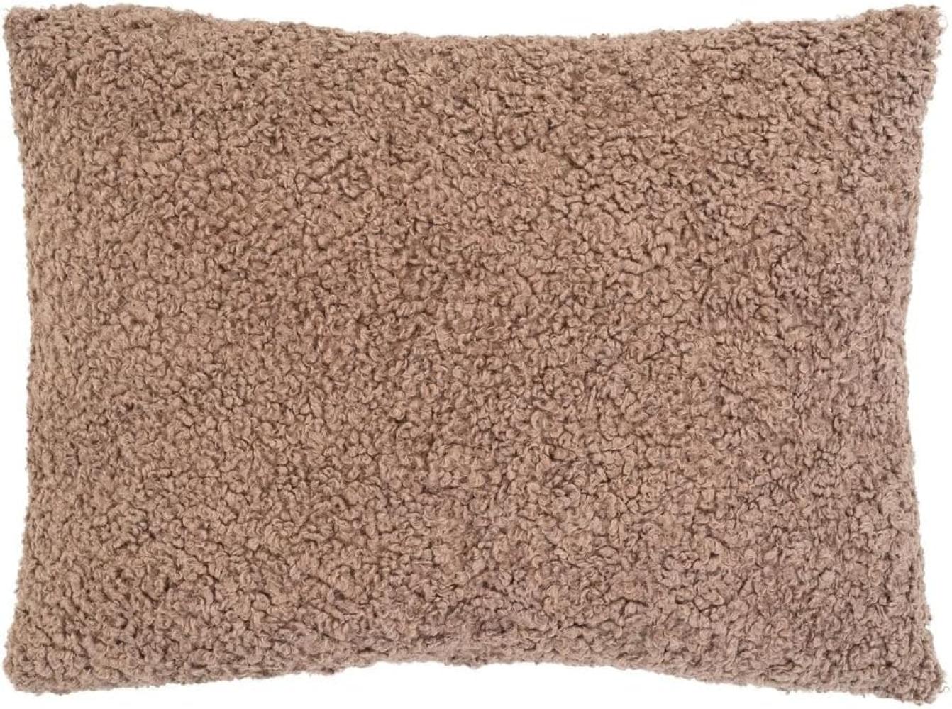 House Nordic Tavira Kissen aus braunem Boucle, 45x60 cm Bild 1