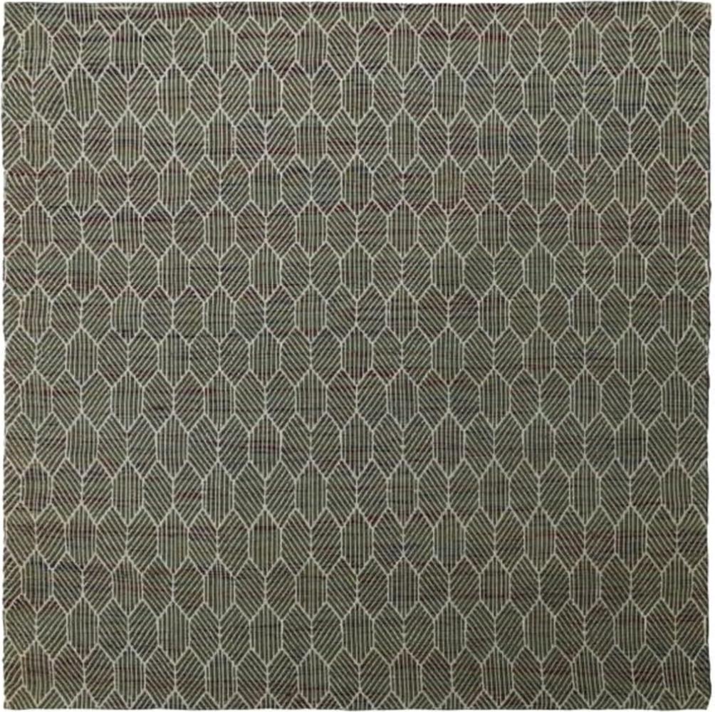 Teppich Agon aus Baumwolle mit Muster in Grün Bild 1