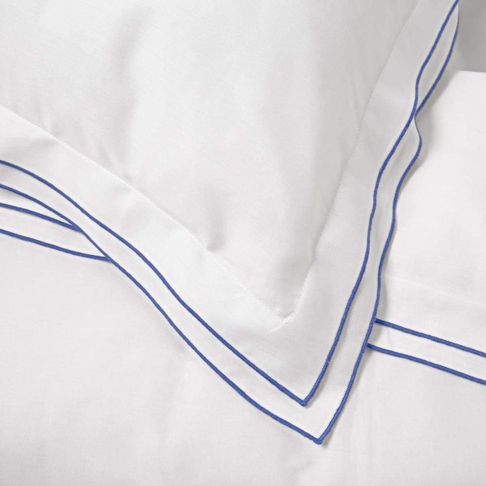Traumschlaf Uni Kissenbezug White Collection Portofino | 40x60 cm | dark-blue Bild 1