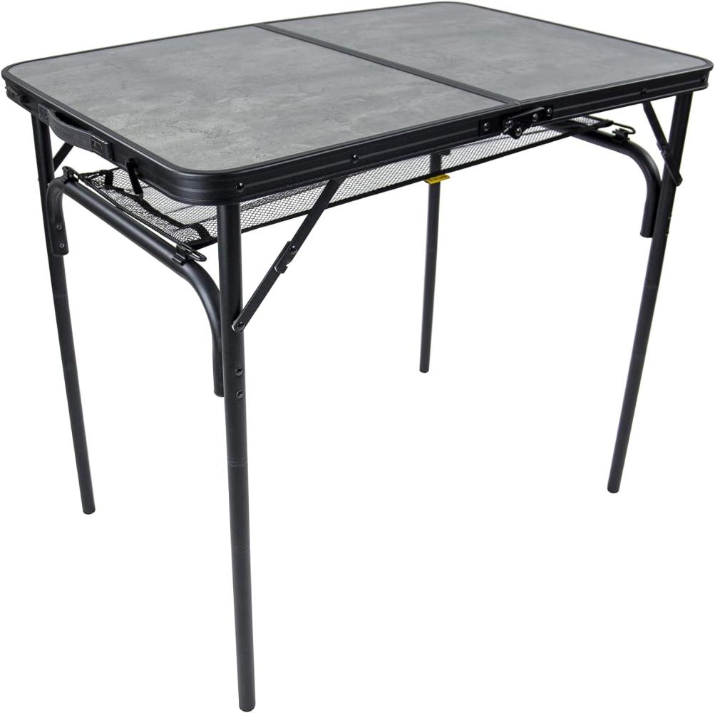 Bo-Camp Northgate Tisch, Aluminium, Grau, 90x60 cm Bild 1