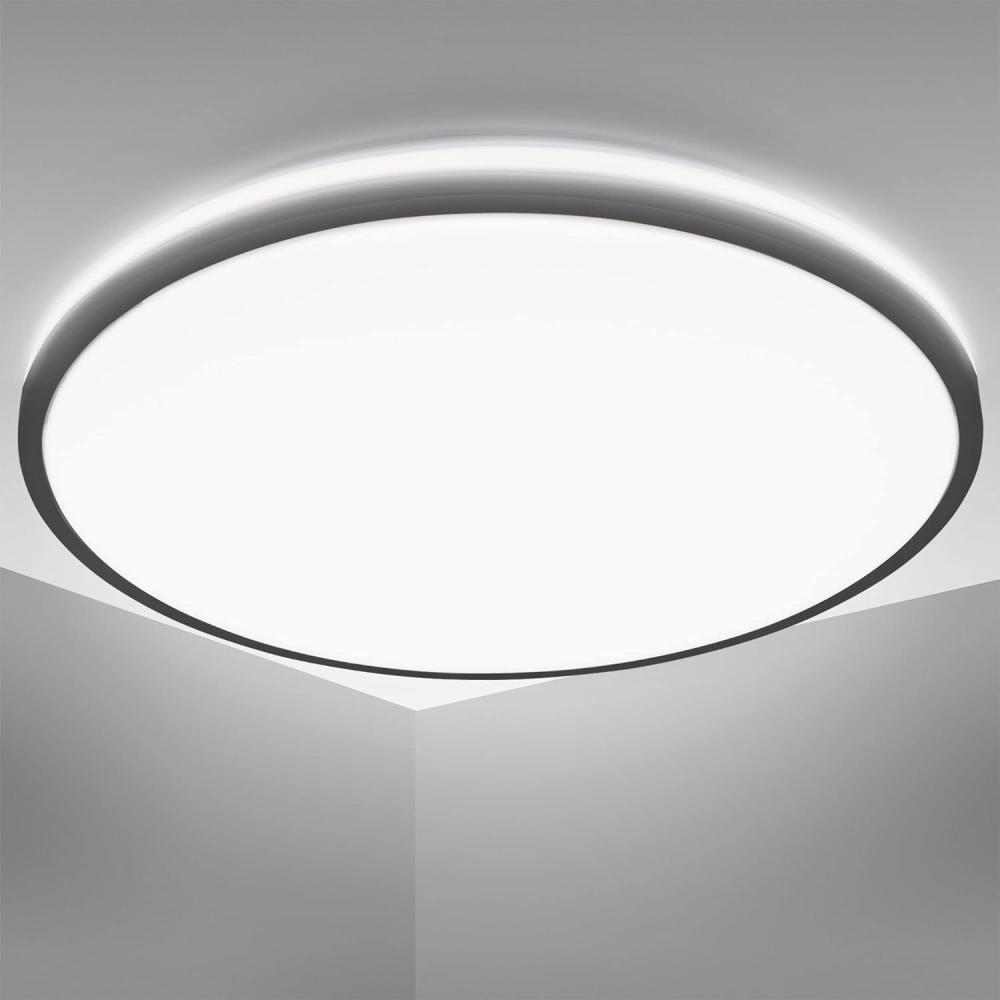 LED Deckenleuchte modern indirekte Beleuchtung schwarz Deckenlampe Wohnzimmer Bild 1