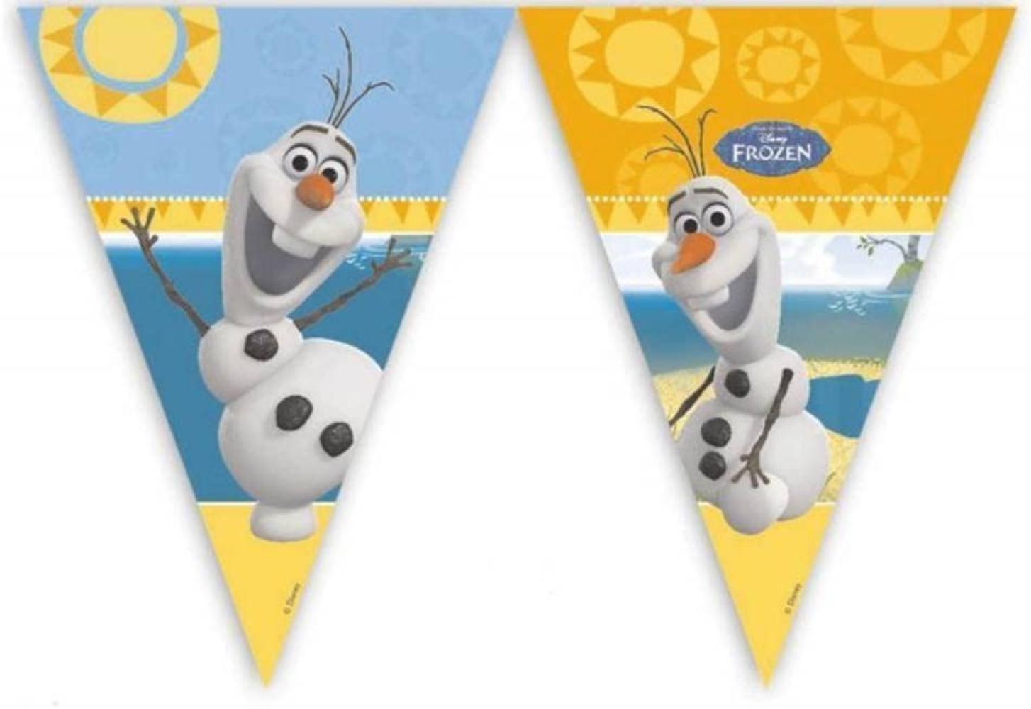 Disney 9 ft Frozen Wimpelkette Flaggen mit Sommer Olaf Bild 1