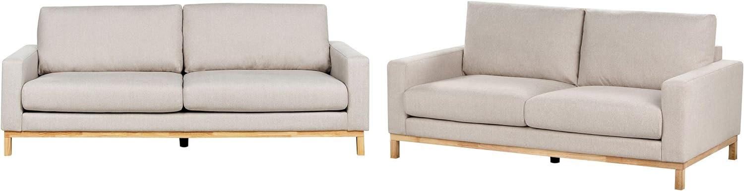 5-Sitzer Sofa Set beige hellbraun SIGGARD Bild 1