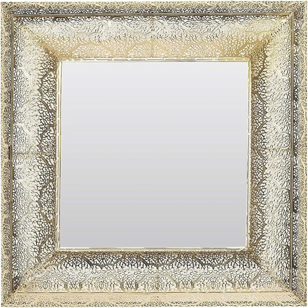 Wandspiegel gold quadratisch 60 x 60 cm PLERIN Bild 1