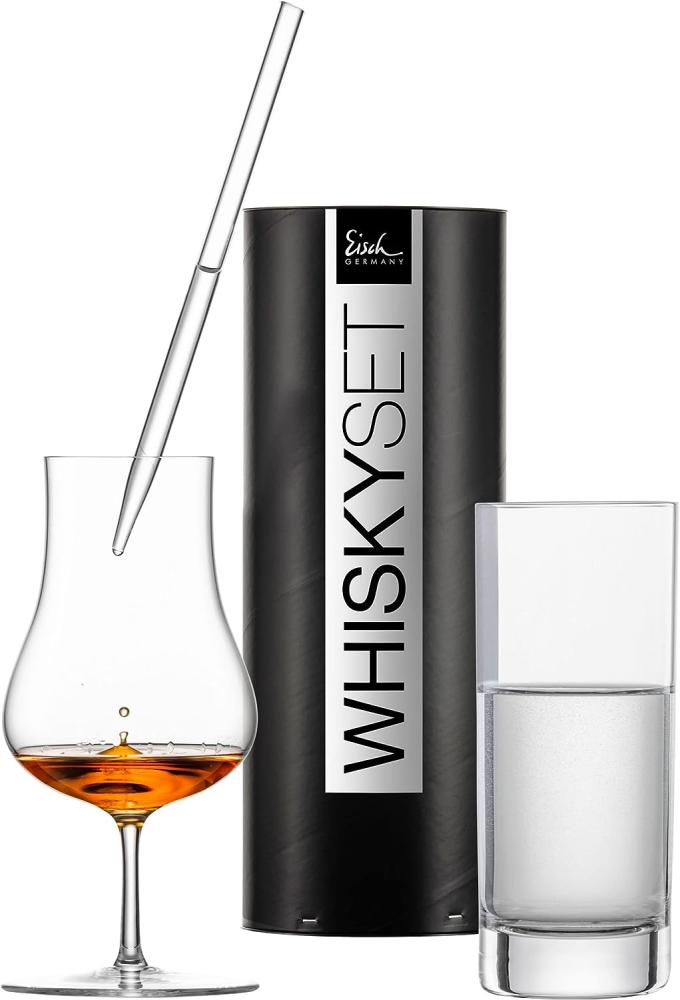 Eisch Gentleman SensisPlus Whisky-Geschenkset Malt Whisky Wasserglas & Pipette - A Bild 1