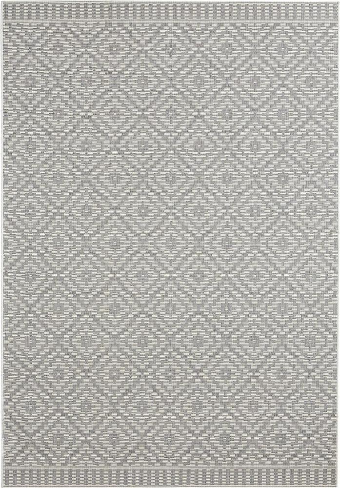 In- & Outdoor Teppich Breeze Grau Creme - 160x230x0,8cm Bild 1