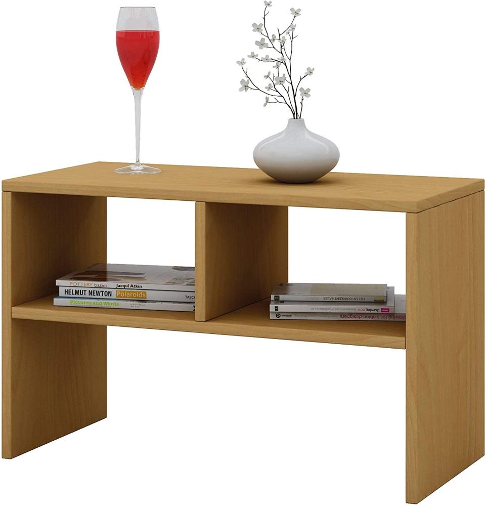 VCM Tisch Sofatisch Beistelltisch Couchtisch Wohnzimmertisch Kaffeetisch Nachttisch Buche 45x60x40 cm "Nachto" Bild 1