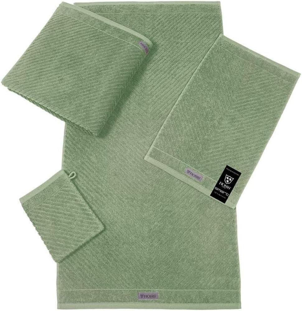 Ross Uni-Rippe Handtücher Smart | Waschhandschuh 16x22 cm | schilf Bild 1