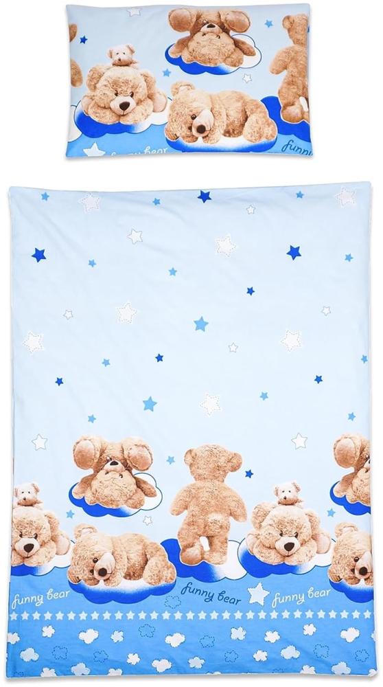 2-teiliges Baby Kinder Bettbezug 150 x 120 cm mit Kopfkissenbezug Bild 1