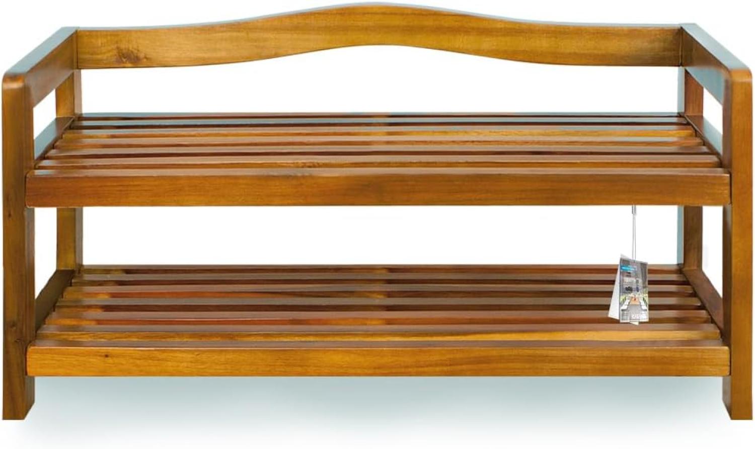 Casaria Schuhregal Schuhständer Holz Akazie 2 Etagen Bild 1