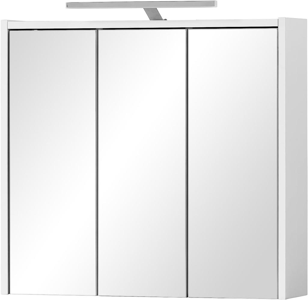 Schildmeyer Spiegelschrank, Holzwerkstoff, weiß matt, 65 x 16 x 64 cm Bild 1