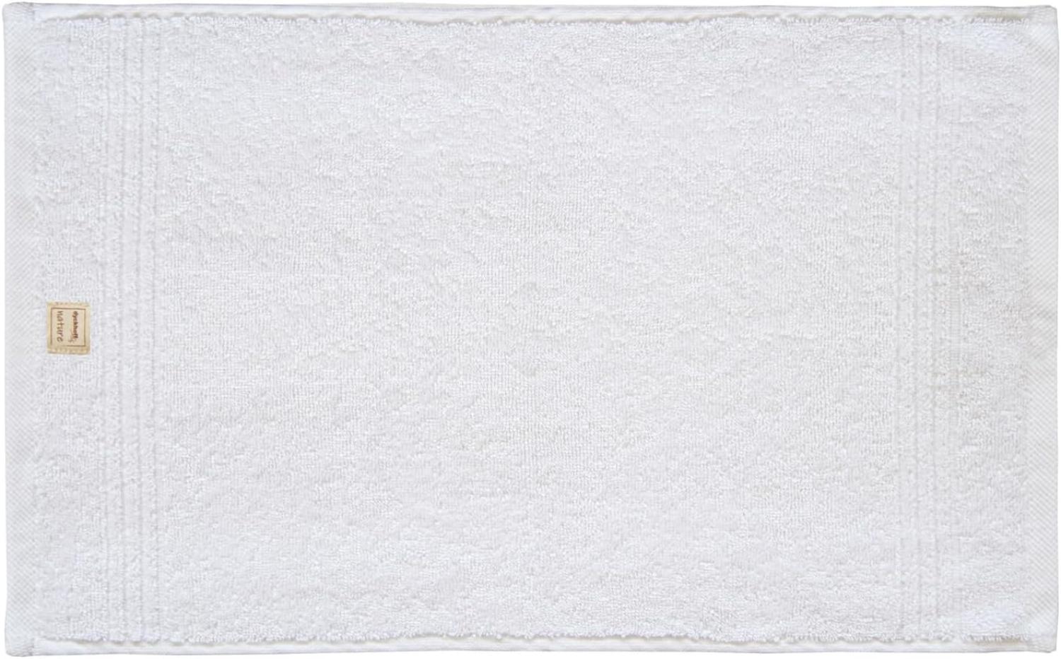 Bio Baumwolle Handtücher - alle Größen & Trendfarben Gästetuch, 30x50 cm, weiß Bild 1