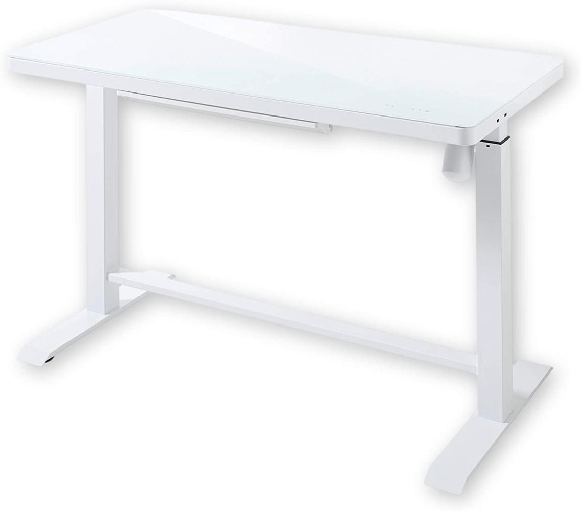 'Lift4home' Schreibtisch, weiß, 120 x 72-120 x 60 cm Bild 1
