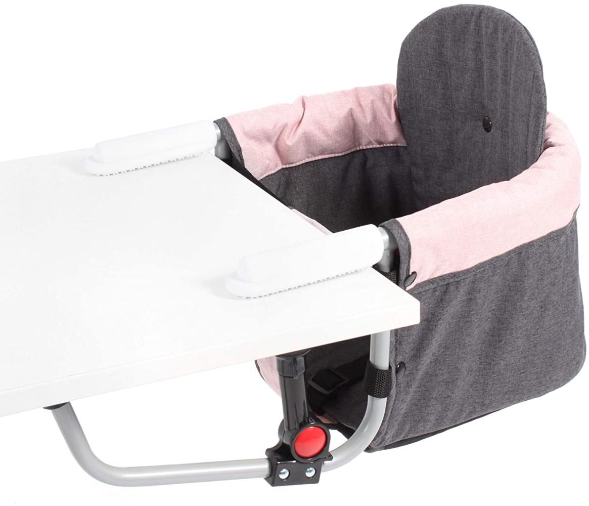 Chic 4 Baby Tisch-Sitz RELAX universelles Befestigungssystem Melange rosa 351-67 Bild 1